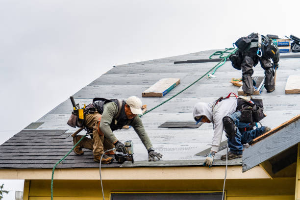 Professional Roofing technician working in Upland, IN